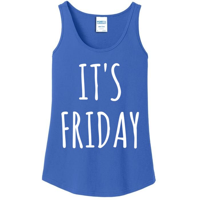 It's Friday Day Of The Week Prank April Fools Day Gift Ladies Essential Tank