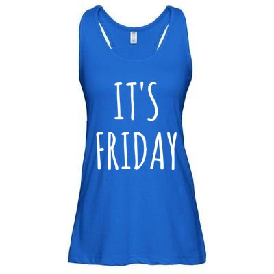 It's Friday Day Of The Week Prank April Fools Day Gift Ladies Essential Flowy Tank