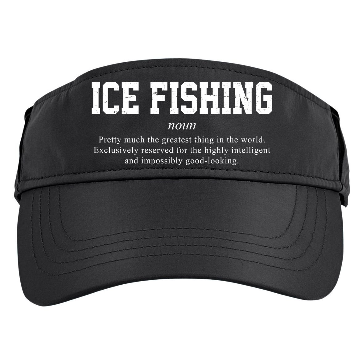 Ice Fishing Definition Funny Gift Adult Drive Performance Visor