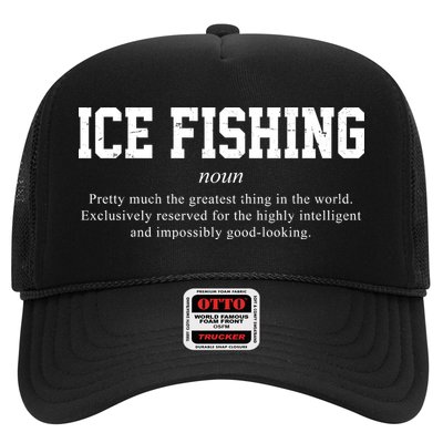 Ice Fishing Definition Funny Gift Trucker Hat