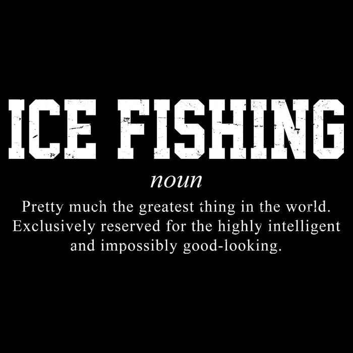 Ice Fishing Definition Funny Gift Wool Snapback Cap