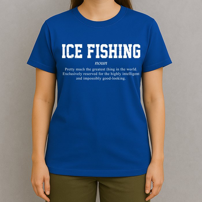 Ice Fishing Definition Funny Gift T-Shirt