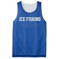 Ice Fishing Definition Funny Gift Mesh Reversible Basketball Jersey Tank