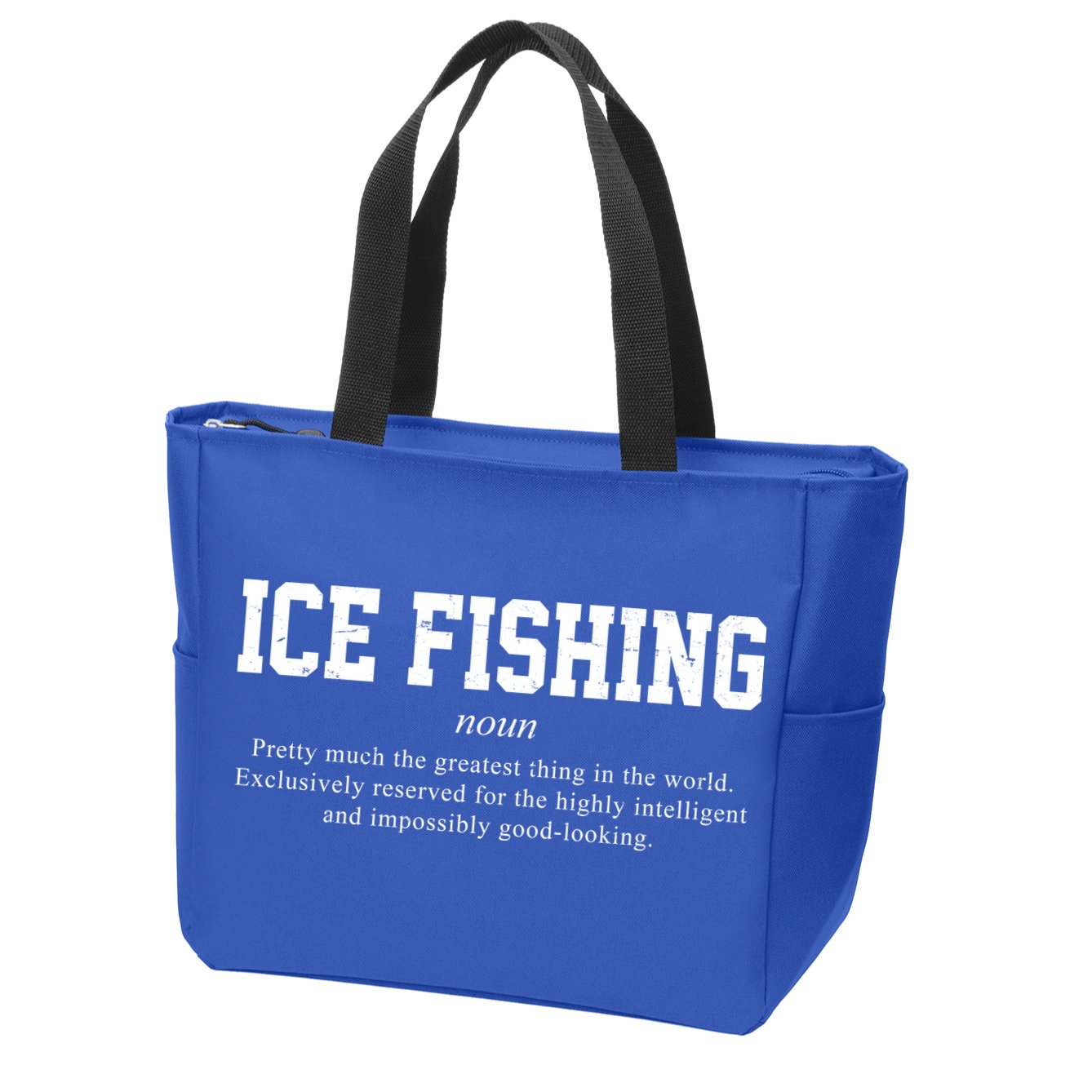 Ice Fishing Definition Funny Gift Zip Tote Bag