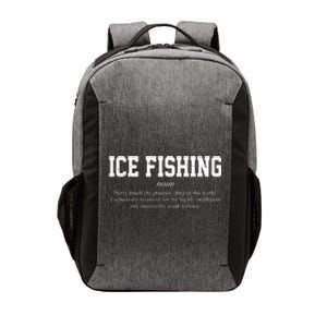 Ice Fishing Definition Funny Gift Vector Backpack