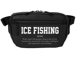 Ice Fishing Definition Funny Gift Crossbody Pack