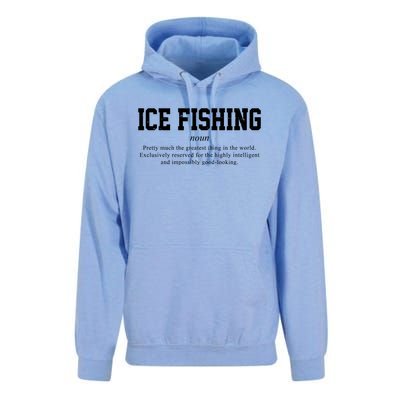 Ice Fishing Definition Funny Gift Unisex Surf Hoodie