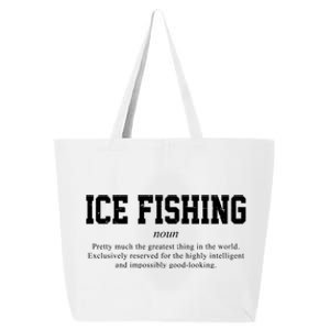 Ice Fishing Definition Funny Gift 25L Jumbo Tote