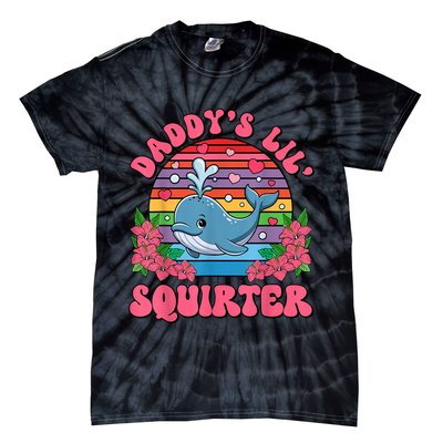 Inappropriate Funny DaddyS Lil Squirter Embarrassing Tie-Dye T-Shirt
