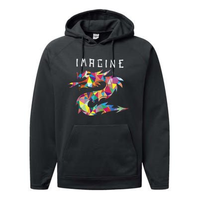 Imagine Fantasy Dragon Tattoo Performance Fleece Hoodie