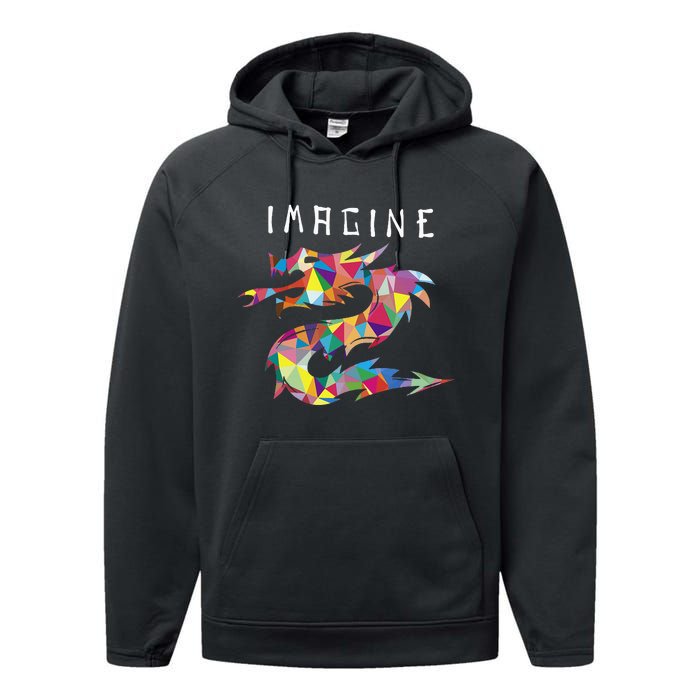 Imagine Fantasy Dragon Tattoo Performance Fleece Hoodie