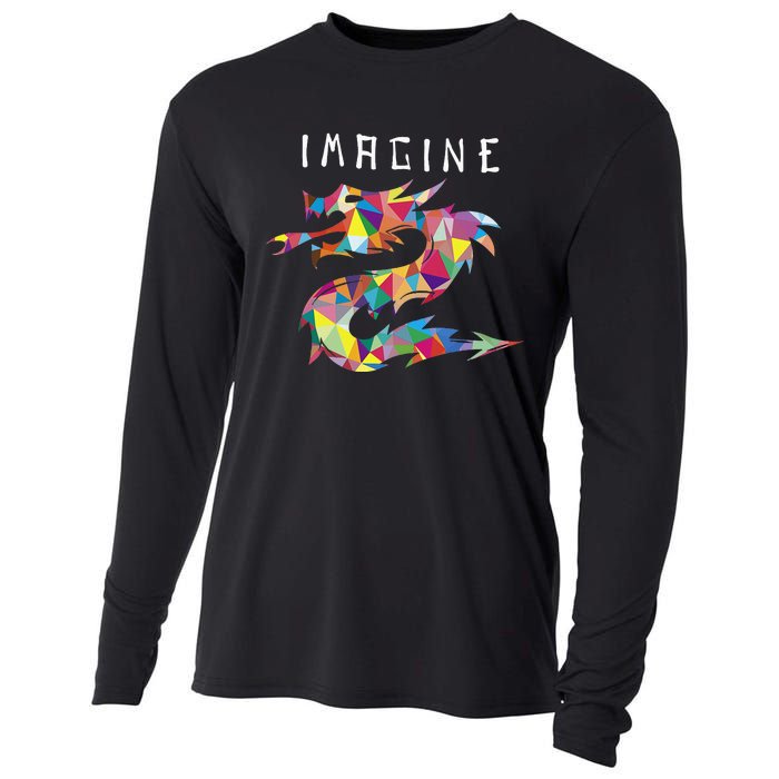 Imagine Fantasy Dragon Tattoo Cooling Performance Long Sleeve Crew