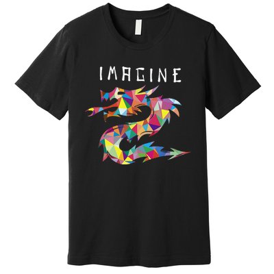 Imagine Fantasy Dragon Tattoo Premium T-Shirt