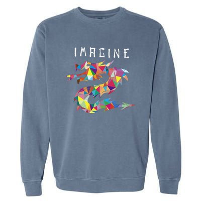 Imagine Fantasy Dragon Tattoo Garment-Dyed Sweatshirt