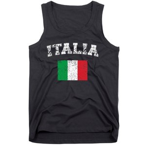 Italian Flag Distressed Flag Of Italy Italia Flag Tank Top