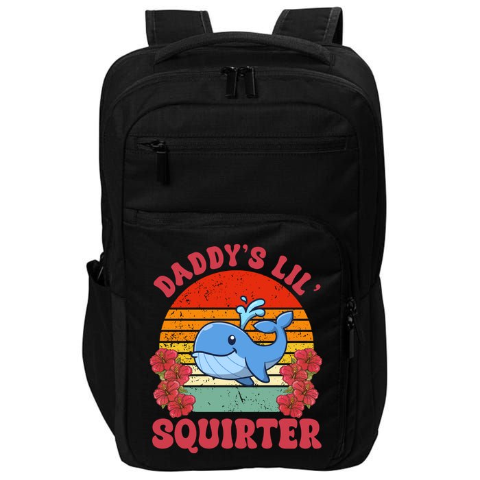 Inappropriate Funny Daddys Lil Squirter Embarrassing Impact Tech Backpack