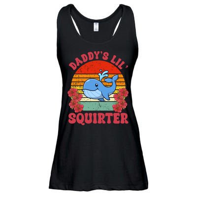 Inappropriate Funny Daddys Lil Squirter Embarrassing Ladies Essential Flowy Tank