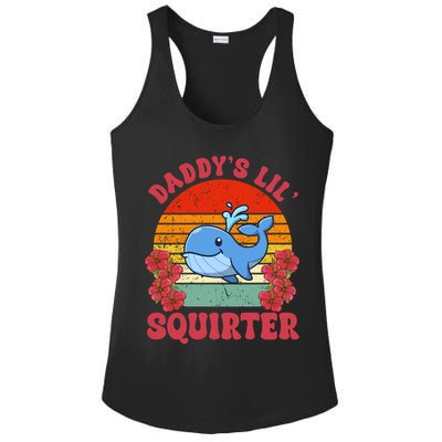 Inappropriate Funny Daddys Lil Squirter Embarrassing Ladies PosiCharge Competitor Racerback Tank