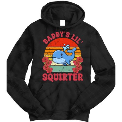 Inappropriate Funny Daddys Lil Squirter Embarrassing Tie Dye Hoodie