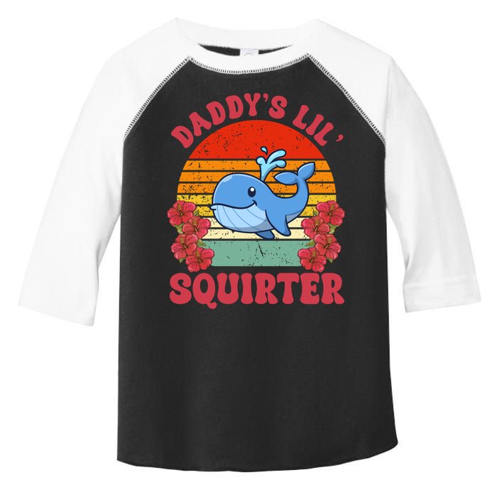 Inappropriate Funny Daddys Lil Squirter Embarrassing Toddler Fine Jersey T-Shirt