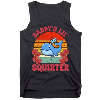 Inappropriate Funny Daddys Lil Squirter Embarrassing Tank Top