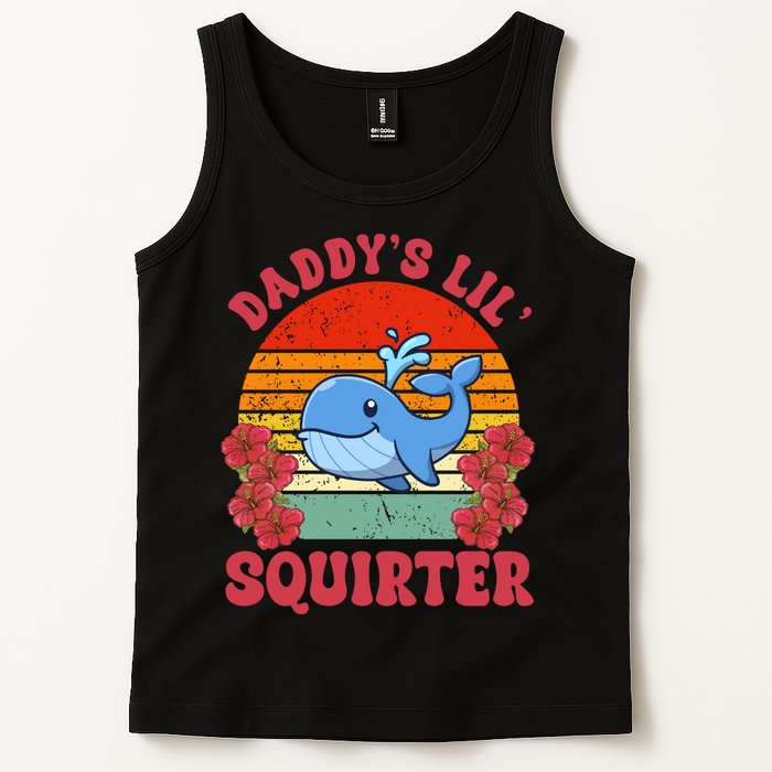 Inappropriate Funny Daddys Lil Squirter Embarrassing Tank Top