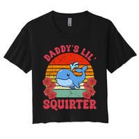 Inappropriate Funny Daddys Lil Squirter Embarrassing Crop Top