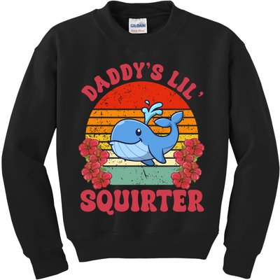 Inappropriate Funny Daddys Lil Squirter Embarrassing Kids Sweatshirt