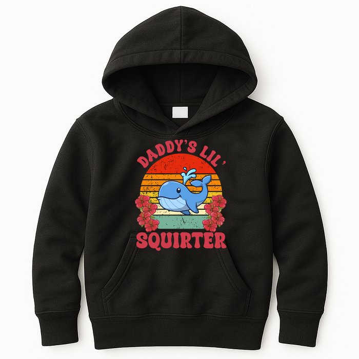 Inappropriate Funny Daddys Lil Squirter Embarrassing Kids Hoodie