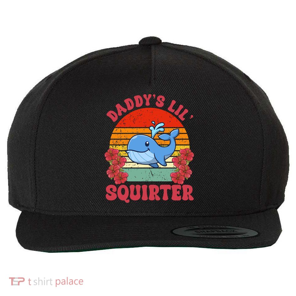 Inappropriate Funny Daddys Lil Squirter Embarrassing Wool Snapback Cap