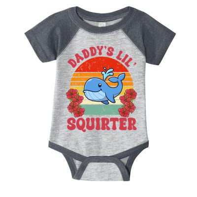 Inappropriate Funny Daddys Lil Squirter Embarrassing Infant Baby Jersey Bodysuit