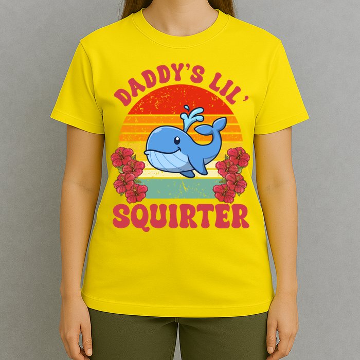 Inappropriate Funny Daddys Lil Squirter Embarrassing T-Shirt