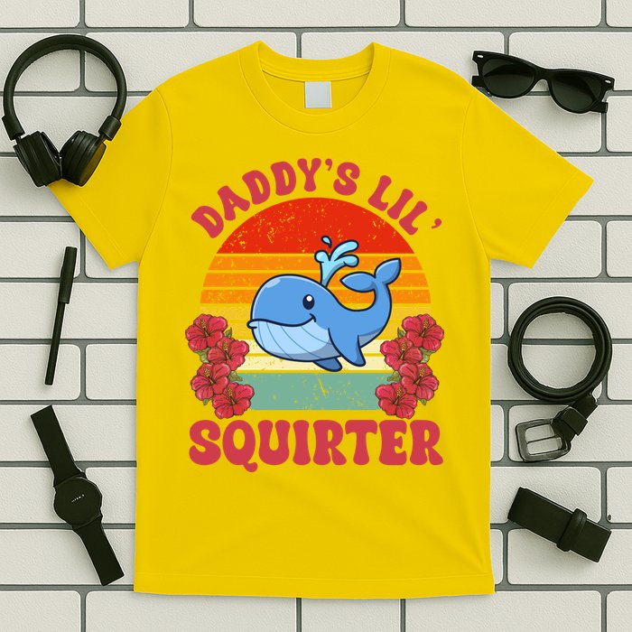 Inappropriate Funny Daddys Lil Squirter Embarrassing T-Shirt