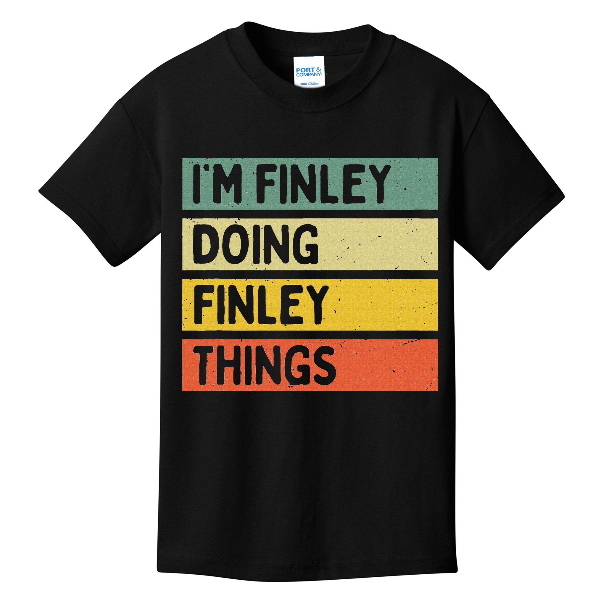 I'm Finley Doing Finley Things Funny Personalized Quote Kids T-Shirt