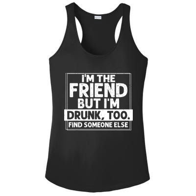 If Found Drunk Please Return To Friend IM The Friend Ladies PosiCharge Competitor Racerback Tank