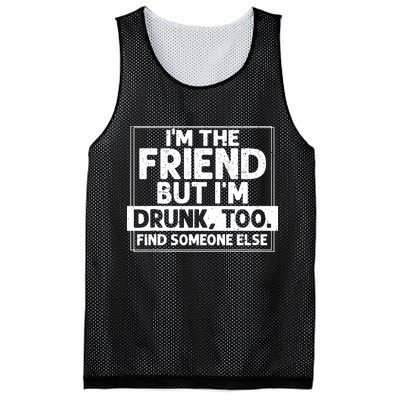 If Found Drunk Please Return To Friend IM The Friend Mesh Reversible Basketball Jersey Tank
