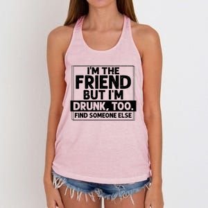 If Found Drunk Please Return To Friend IM The Friend Women's Knotted Racerback Tank