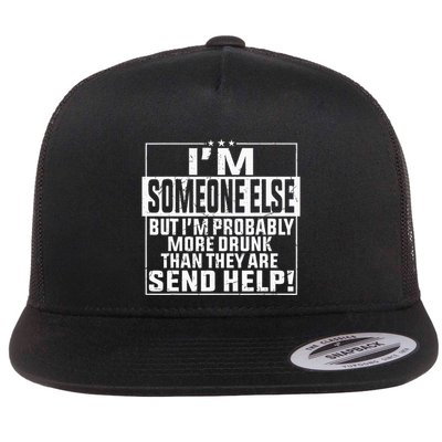 If Found Drunk Please Return To Friend IM The Friend Funny Flat Bill Trucker Hat