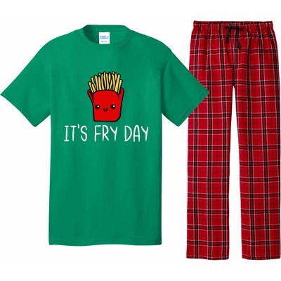 ItS Fry Day Friday Funny French Fries Fast Food Quote Pajama Set