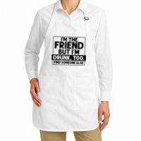 If Found Drunk Please Return To Friend Im The Friend Funny Vneck Apron