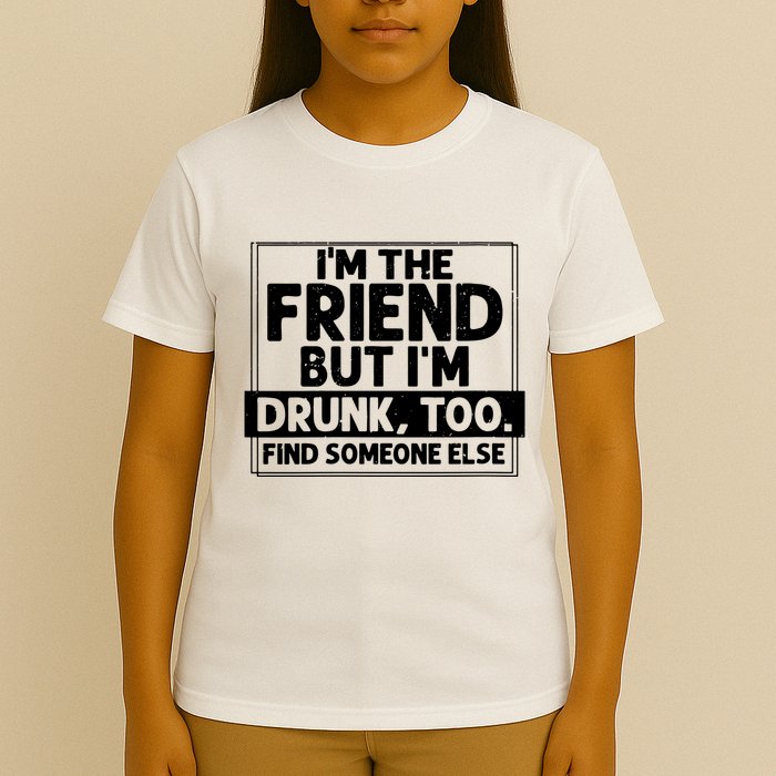If Found Drunk Please Return To Friend Im The Friend Funny Vneck T-Shirt