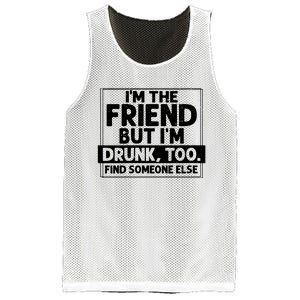 If Found Drunk Please Return To Friend Im The Friend Funny Vneck Mesh Reversible Basketball Jersey Tank