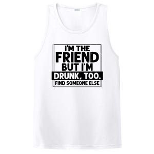 If Found Drunk Please Return To Friend Im The Friend Funny Vneck PosiCharge Competitor Tank