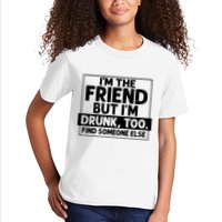 If Found Drunk Please Return To Friend Im The Friend Funny Vneck Kids T-Shirt