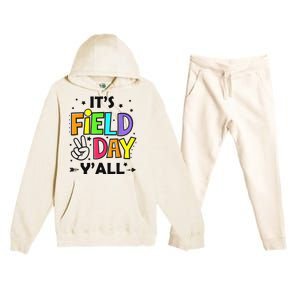 Its Field Day Y'all Teacher Student Premium Hooded Sweatsuit Set