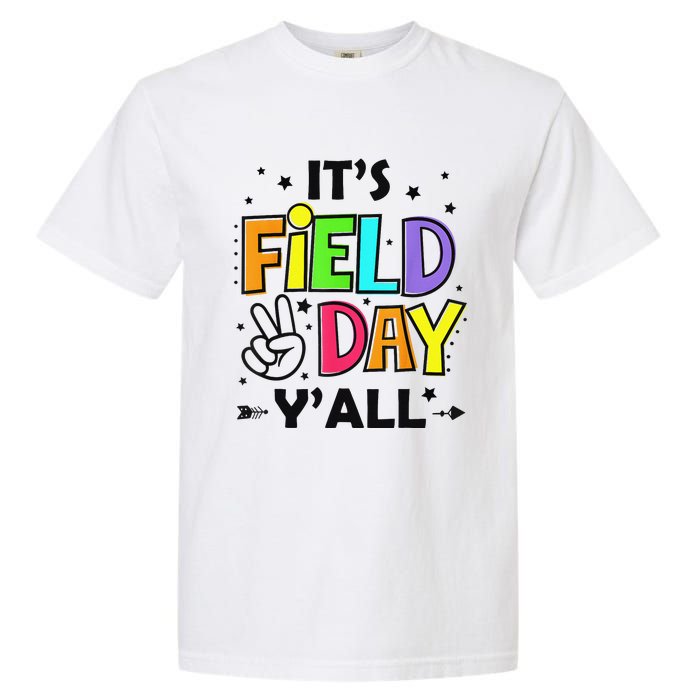 Its Field Day Y'all Teacher Student Garment-Dyed Heavyweight T-Shirt