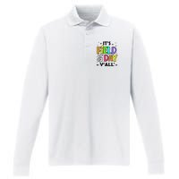 Its Field Day Y'all Teacher Student Performance Long Sleeve Polo