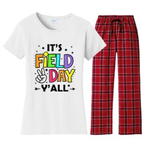 Its Field Day Y'all Teacher Student Women's Flannel Pajama Set