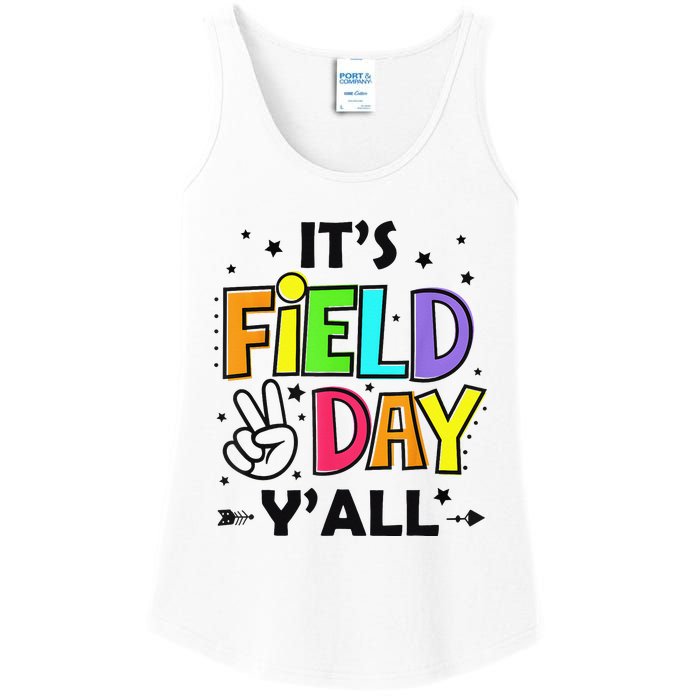 Its Field Day Y'all Teacher Student Ladies Essential Tank