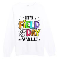 Its Field Day Y'all Teacher Student Premium Crewneck Sweatshirt